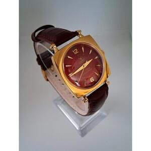 Vintage Camy Men's Leather Mechanical Watch RARE